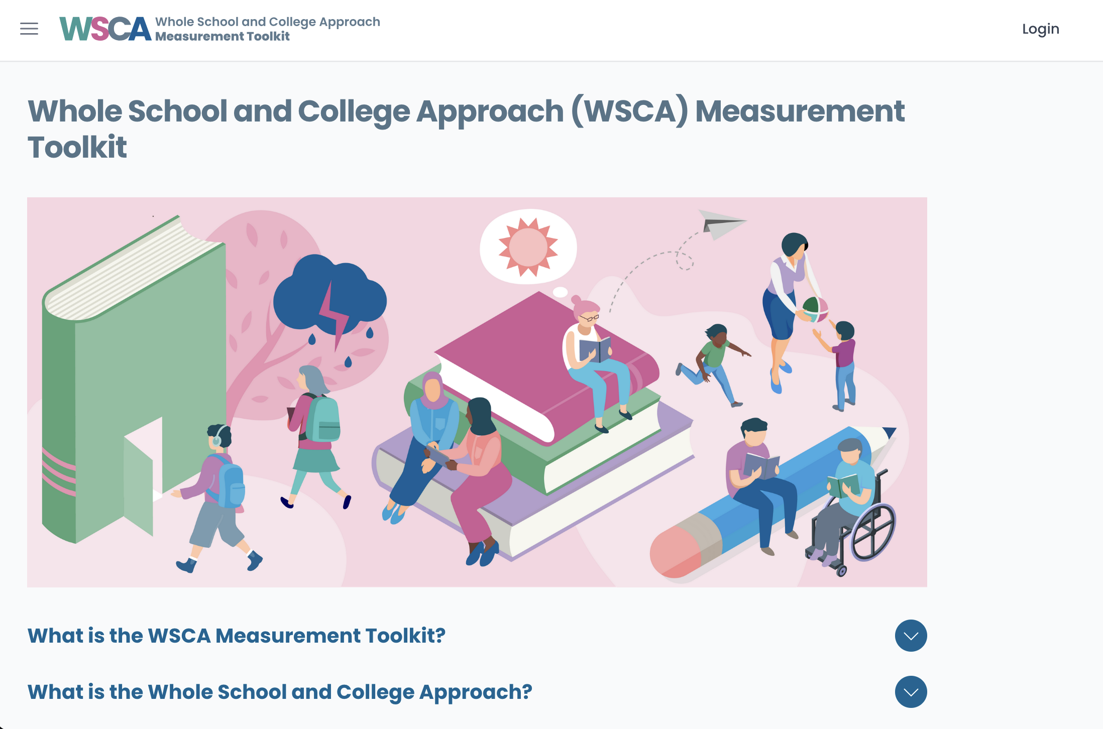 Screenshot of Whole School and College Approach Toolkit